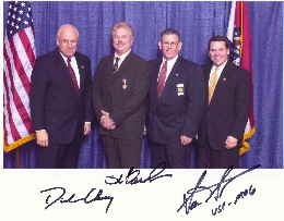 Dr. Barnhart with Vice President Cheney, Sheriff Phillips and Congressman Sam Graves